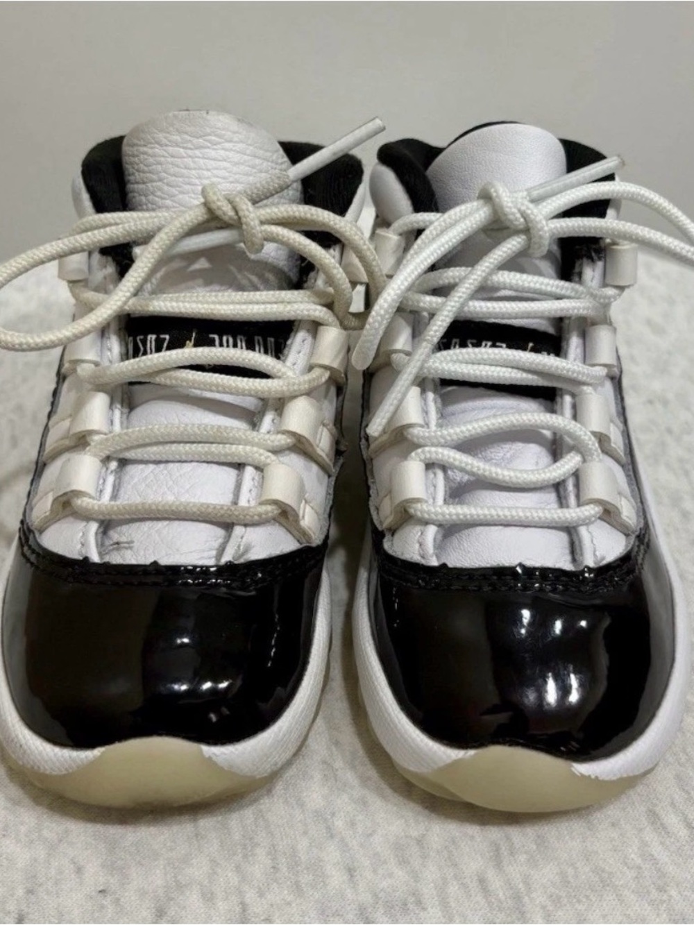Jordan Kids Black and White Retro Low-Top Sneakers